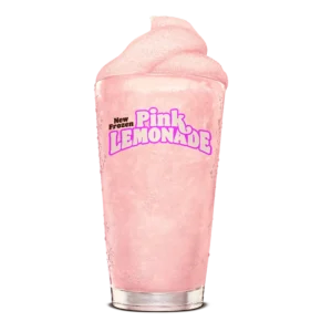 Burger King menu - Frozen Pink Lemonade, a refreshing frozen beverage with a vibrant pink color