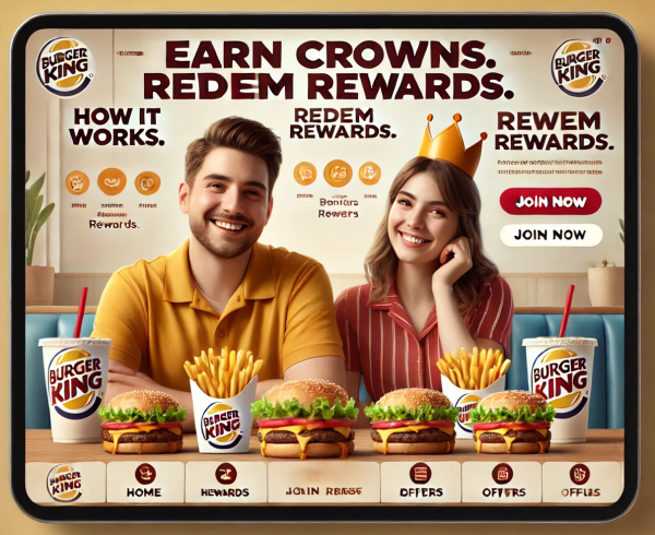 Enjoy Burger King Rewards redeeming your earned Crowns